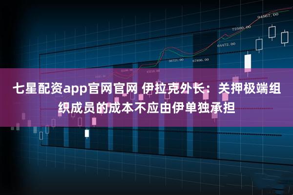 七星配资app官网官网 伊拉克外长：关押极端组织成员的成本不应由伊单独承担